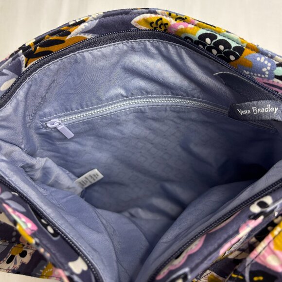 NWT Vera Bradley Charmont Meadow Triple Zip Hipster Crossbody Adjustable Handbag - Picture 3 of 4